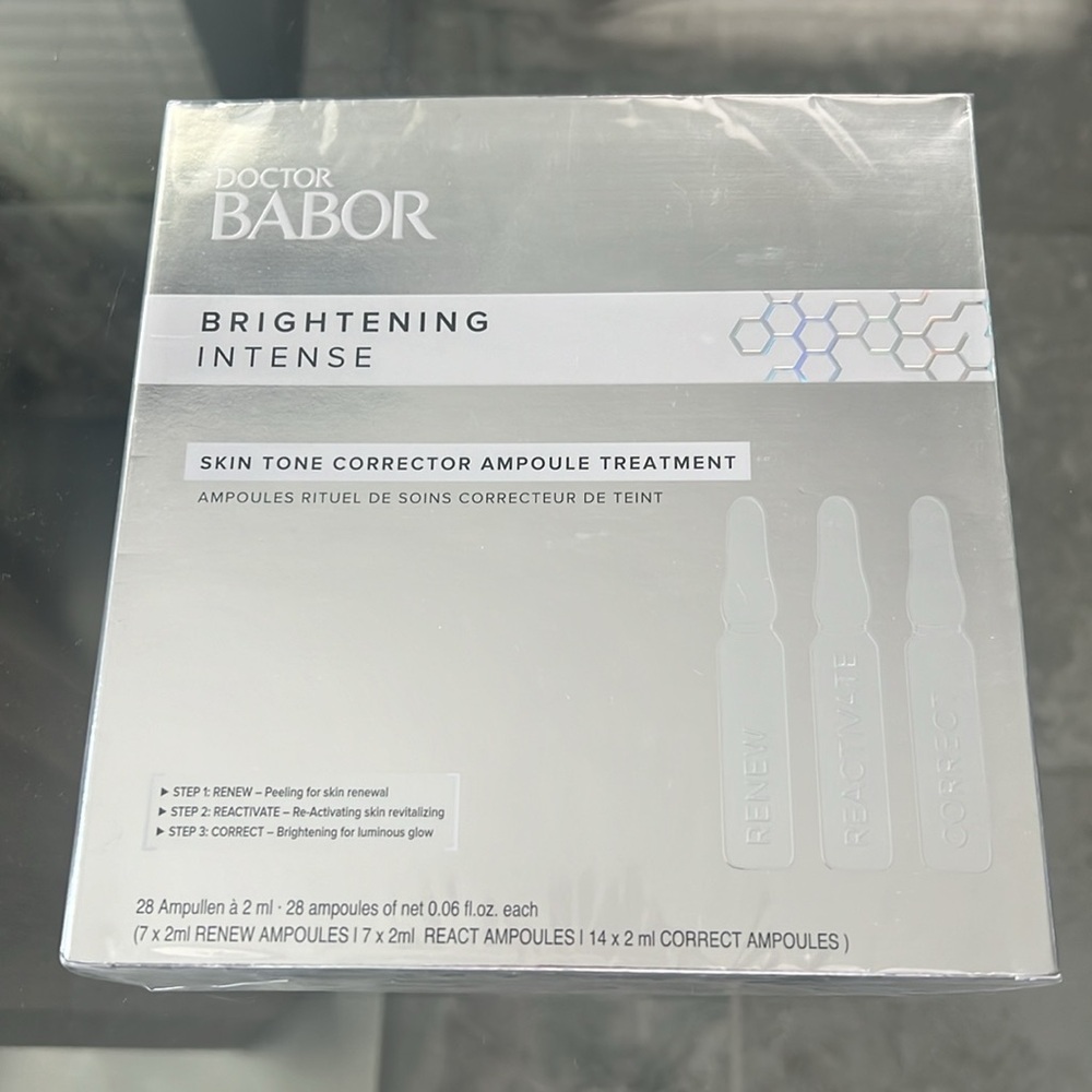 BABOR 28 Brightening Intense Skin Tone Corrector Ampoules Treatment NEW & SEALED